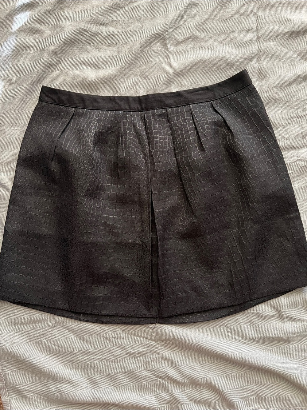 Massimo Black Textured Mini Skirt